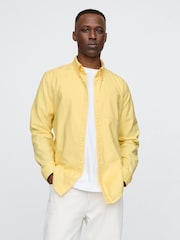 Gap Yellow Classic Oxford Shirt In Standard Fit - Image 1 of 5