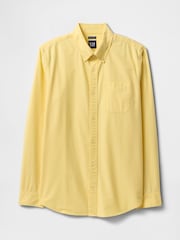 Gap Yellow Classic Oxford Shirt In Standard Fit - Image 5 of 5