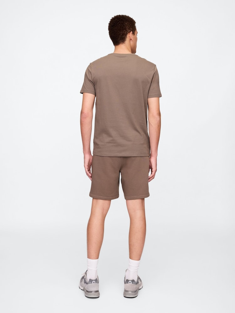 Bruin - Gap joggingshort met logo en elastische taille - Image 3 of 4