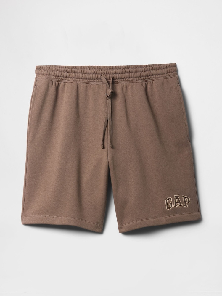 Gap Brown Pull On Logo Jogger Shorts - Image 4 of 4