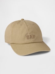 Gap Beige Adult 100% Cotton Logo Baseball Cap - Image 1 of 2