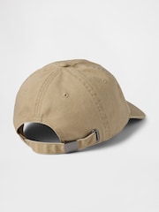 Gap Beige Adult 100% Cotton Logo Baseball Cap - Image 2 of 2