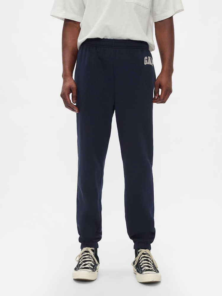 Gap Navy Blue Logo Fleece-Lined Joggers - Image 3 of 4