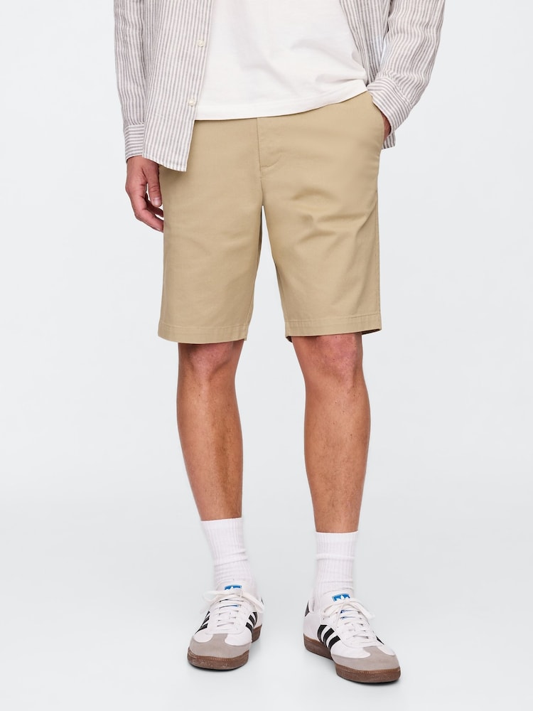 Gap Brown 10"" Skinny Fit Modern Chino Shorts - Image 1 of 5