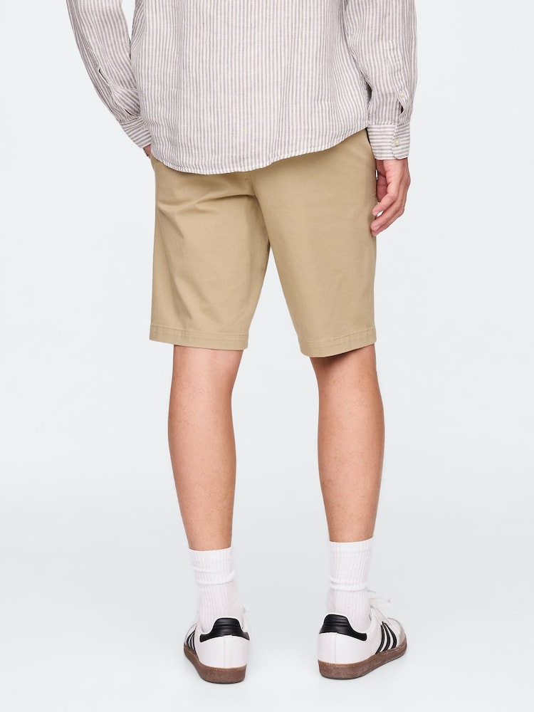 Gap Brown 10"" Skinny Fit Modern Chino Shorts - Image 2 of 5