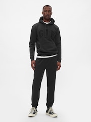 Gap Black Logo Fleece-Lined Joggers - Image 1 of 4