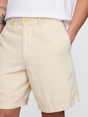 Beige - Gap 8"" Linnen-katoenen chino shorts - Image 5 of 9