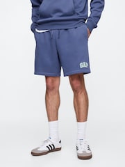 Gap Blue Pull On Logo Jogger Shorts - Image 1 of 4