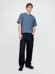 Gap Navy Blue Oversized Athletic Logo T-Shirt - Image 3 of 5