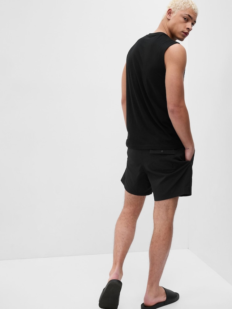 Gap Black 6 Inch Swim Shorts - Image 2 of 4 Gap Black 6 Inch Swim Shorts - Image 2 of 4