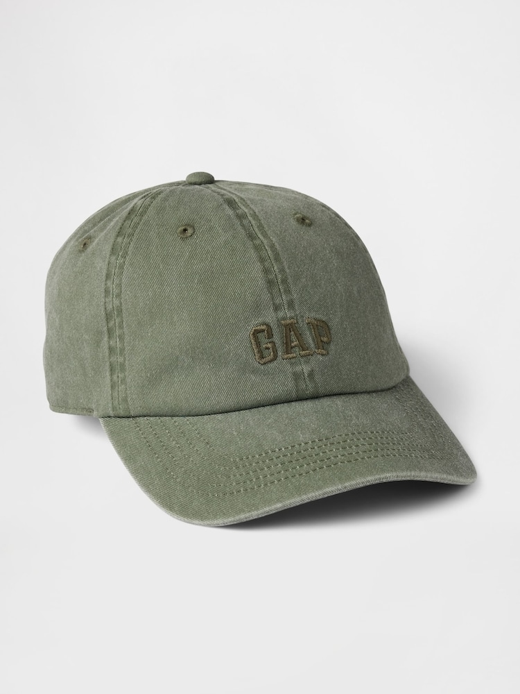 Gap Green Adult Logo Cotton Baseball Hat - Image 1 of 2 Gap Green Adult Logo Cotton Baseball Hat - Image 1 of 2