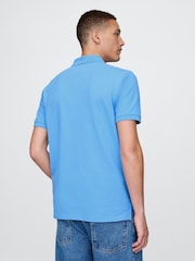 Gap Blue Logo Pique Polo Shirt - Image 2 of 5