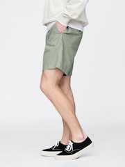 Groen - Gap 8"" Linnen-katoenen chino shorts - Image 3 of 5