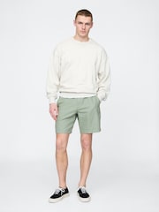 Groen - Gap 8"" Linnen-katoenen chino shorts - Image 4 of 5
