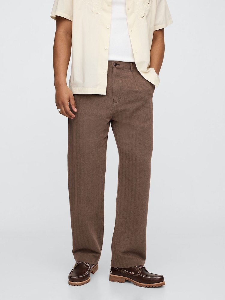 Gap Linen-Cotton 90s Loose Pleated Chinos - Imagen 1 de 5 Gap Linen-Cotton 90s Loose Pleated Chinos - Imagen 1 de 5
