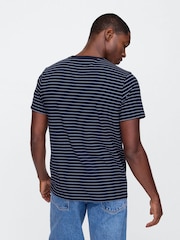 Gestreift, Blau - Gap Everyday Soft T-Shirt mit Rundhalsausschnitt - Bild 2 von 5