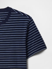 Gestreift, Blau - Gap Everyday Soft T-Shirt mit Rundhalsausschnitt - Bild 5 von 5