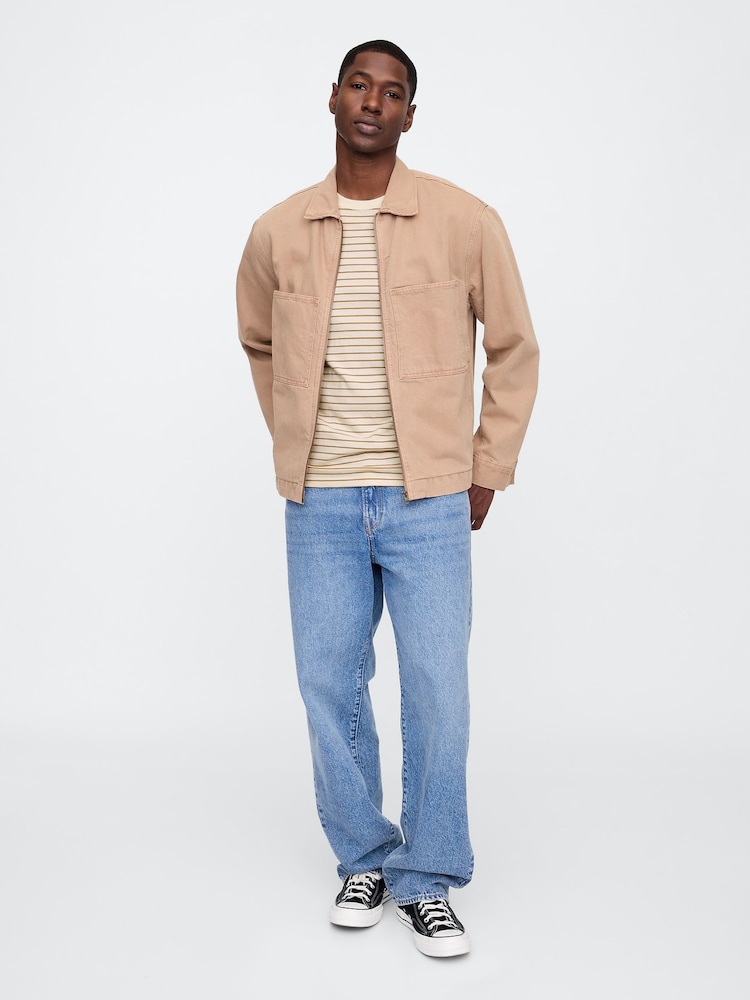 Beige - Gap Everyday - Zacht T-shirt met ronde hals - Image 3 of 5
