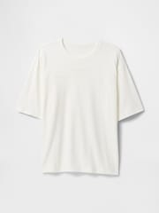 Gap Cream Oversized Athletic Logo T-Shirt - Image 4 of 5