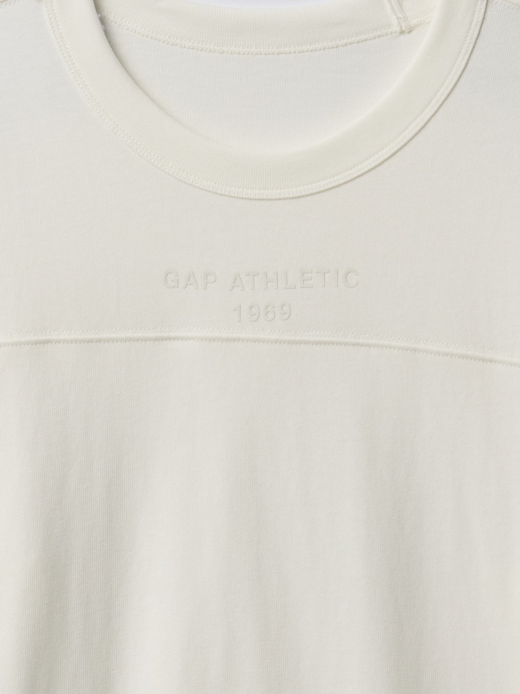 Gap Cream Oversized Athletic Logo T-Shirt - Image 5 of 5