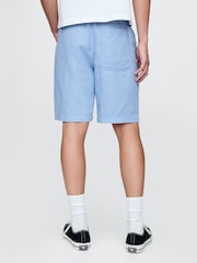 Gap Blue 9"" Linen-Cotton Easy Chino Shorts - Image 2 of 5