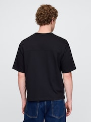 Gap Black Oversized Athletic Logo T-Shirt - Image 2 of 5