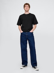 Gap Black Oversized Athletic Logo T-Shirt - Image 3 of 5