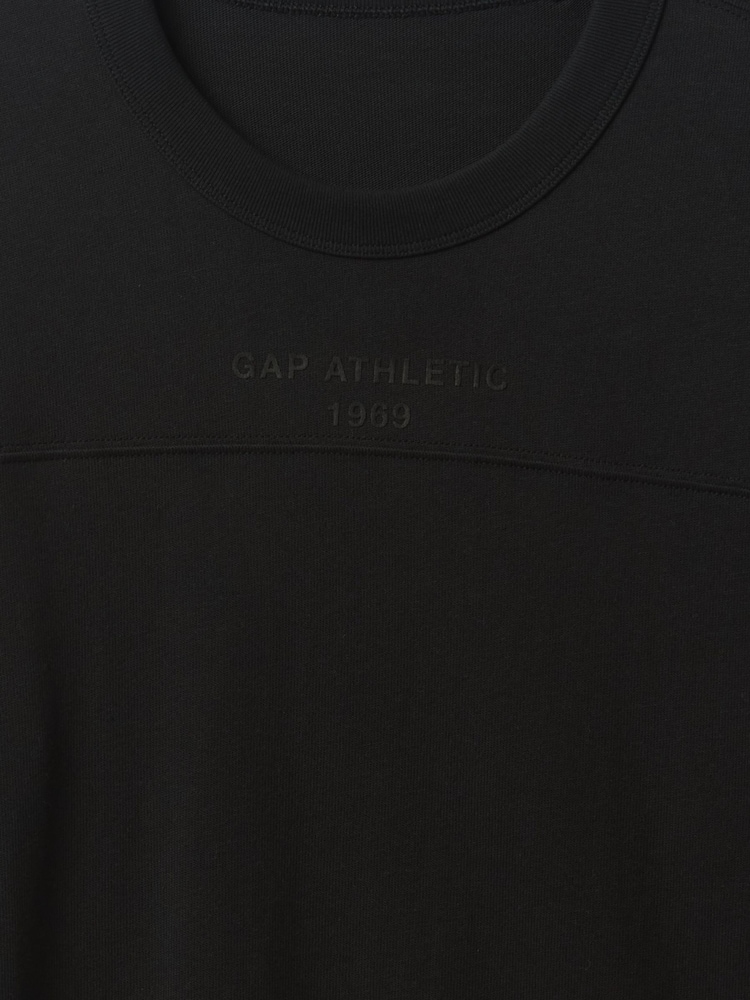 Gap Black Oversized Athletic Logo T-Shirt - Image 5 of 5