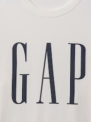 Prevelika majica z dolgimi rokavi in grafiko logotipa Gap - Slika 2 iz 2