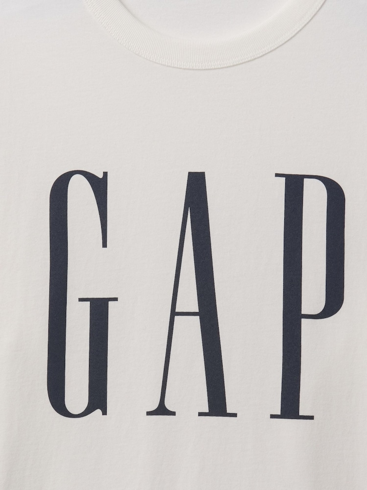 Prevelika majica z dolgimi rokavi in grafiko logotipa Gap - Slika 2 iz 2