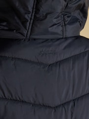 Moorsdale Navy Mid Length Showerproof Padded Coat - Image 10 of 11