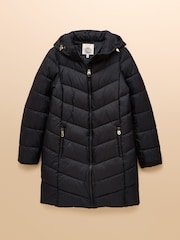 Moorsdale Navy Mid Length Showerproof Padded Coat - Image 11 of 11