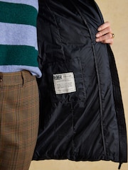 Moorsdale Navy Mid Length Showerproof Padded Coat - Image 6 of 11