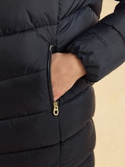 Moorsdale Navy Mid Length Showerproof Padded Coat - Image 7 of 11