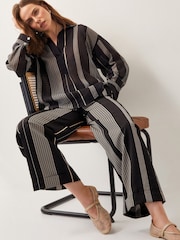 Monsoon Andi Stripe Wide Leg Trousers - Imagen 2 de 5