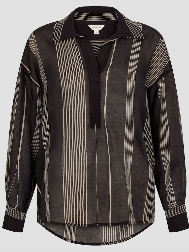 Monsoon Andi Stripe Blouse - صورة 6 من 6