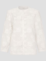 Monsoon Natural Blair Floral Cornelli 100% Cotton Blouse - Image 5 of 5