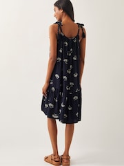 Monsoon Blue Briana Strappy Batik Mini Dress - Image 2 of 4