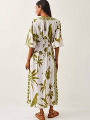 Monsoon Green Isla Tropical Print Maxi Dress - Image 3 of 4