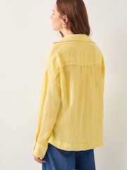 Monsoon Yellow Tilda Textured Shirt - Image 2 of 5
