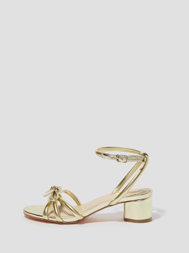Monsoon Wynn métallisé Strappy Heeled Sandales - Image 3 of 4