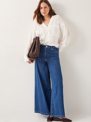 Monsoon White Tilda Textured Shirt - Image 3 of 5
