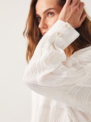 Monsoon White Tilda Textured Shirt - Image 4 of 5