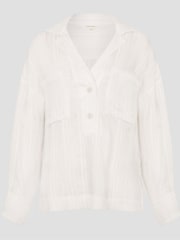 Monsoon White Tilda Textured Shirt - Image 5 of 5