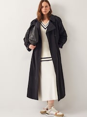 Monsoon Natural Oversized Ola V-Neck Jumper - Image 2 of 6