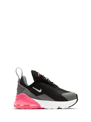 Nike Black/Pink Infant Air Max 270 Trainers - Image 2 of 8