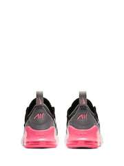 Nike Black/Pink Infant Air Max 270 Trainers - Image 4 of 8