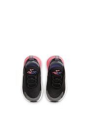 Nike Black/Pink Infant Air Max 270 Trainers - Image 6 of 8