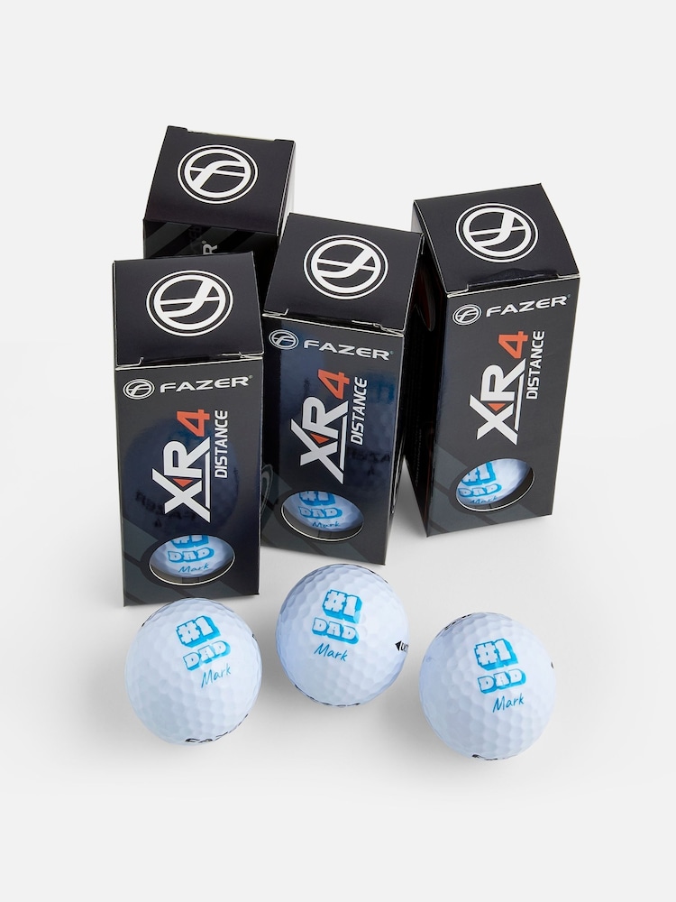 Personalised Number 1 Dad Fazer Golf Balls by My American Golf - Image 1 of 5