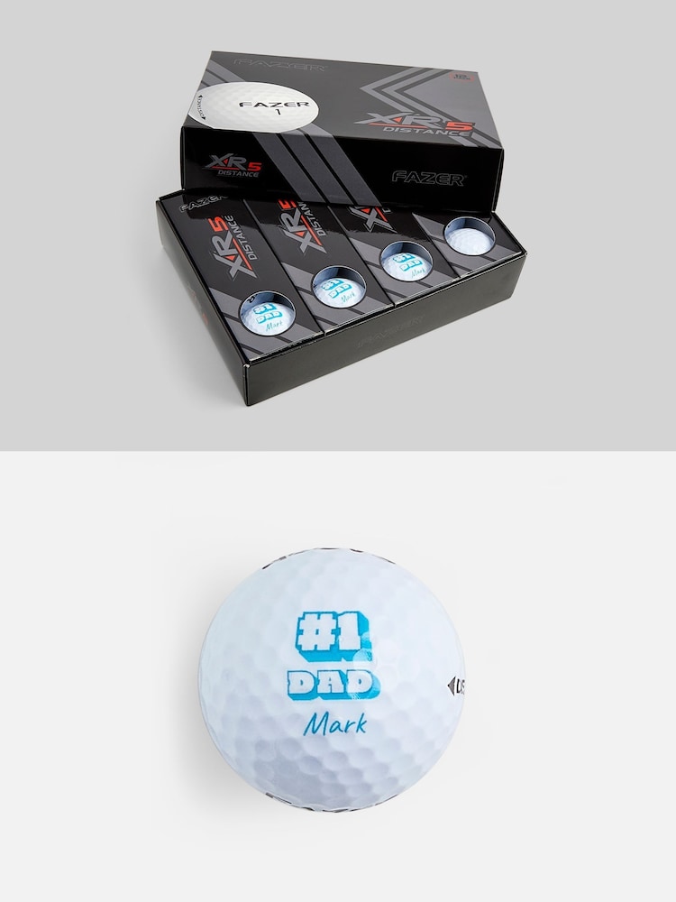 Personalised Number 1 Dad Fazer Golf Balls by My American Golf - Image 2 of 5 Personalised Number 1 Dad Fazer Golf Balls by My American Golf - Image 2 of 5